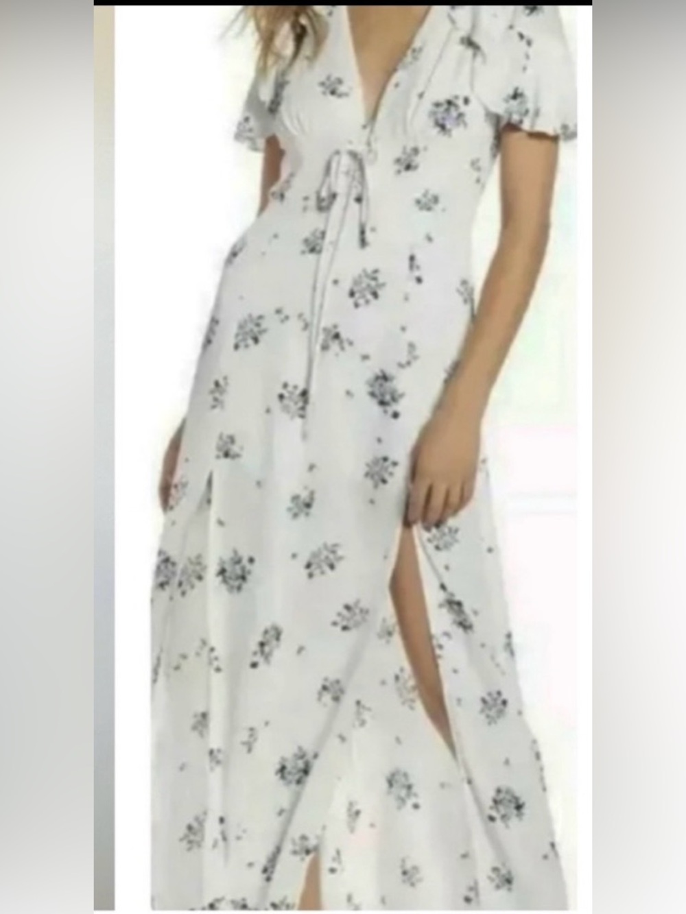 Lush Floral Ruffle Maxi Dress